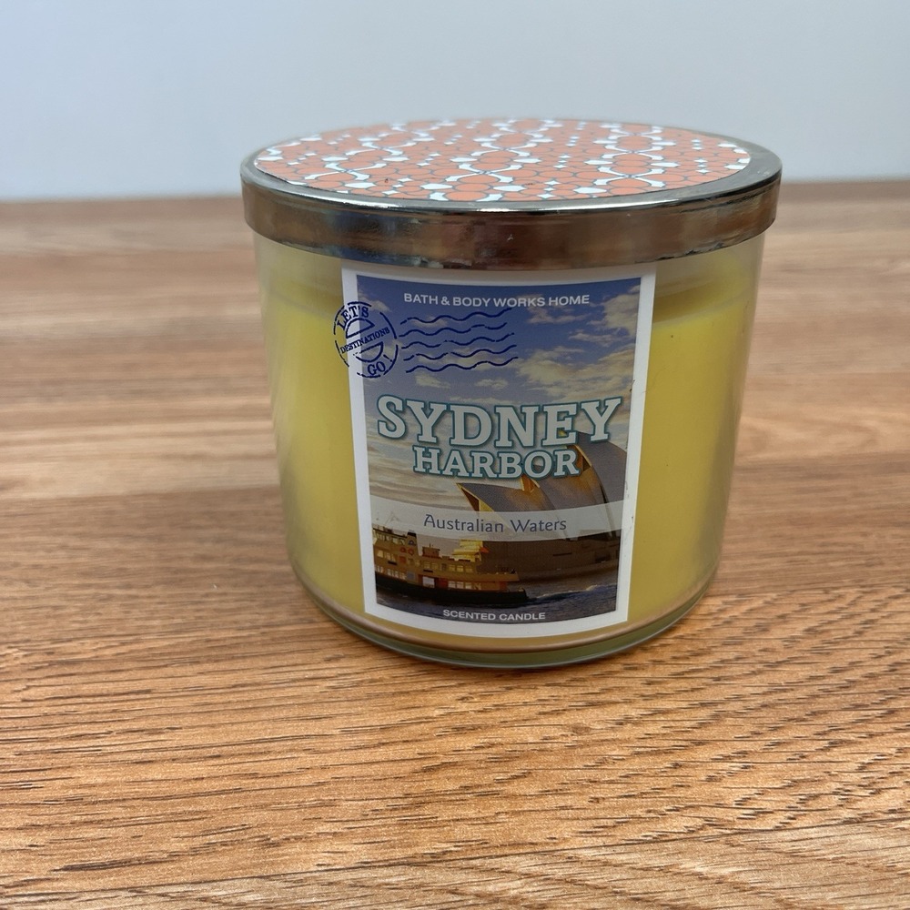 RARE Bath & Body Works Sydney Harbor Australian Harbor 3-Wick‎ Candle NEW